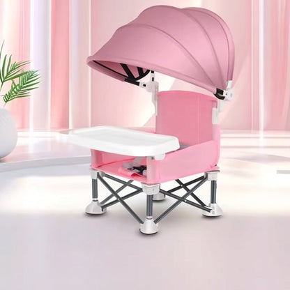 ✨ Foldable Baby Travel Chair with Tray – Portable Feeding & Camping Seat ( Easter Sale )