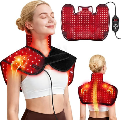 🔥 InfraRelax™ Red Light Therapy Neck & Shoulder Wrap – Deep Muscle Relief & Skin Revitalization (NOW ON A MAJOR EASTER SALE)