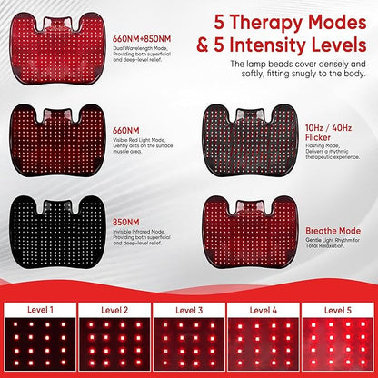 🔥 InfraRelax™ Red Light Therapy Neck & Shoulder Wrap – Deep Muscle Relief & Skin Revitalization (NOW ON A MAJOR EASTER SALE)