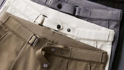 Tressed Trousers For Men Slim Fit White Blue Man Suits Pants Luxury Work Wear Classic Luxury Cheap Korean Style Clothes Formal
