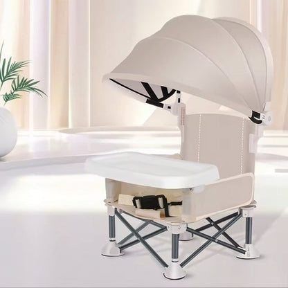 ✨ Foldable Baby Travel Chair with Tray – Portable Feeding & Camping Seat ( Easter Sale )