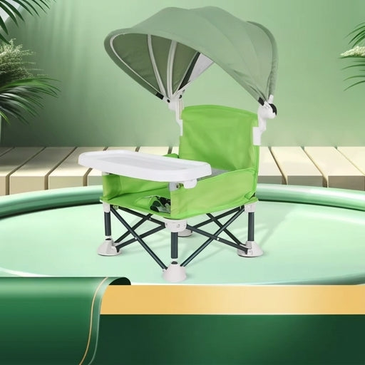 ✨ Foldable Baby Travel Chair with Tray – Portable Feeding & Camping Seat ( Easter Sale )